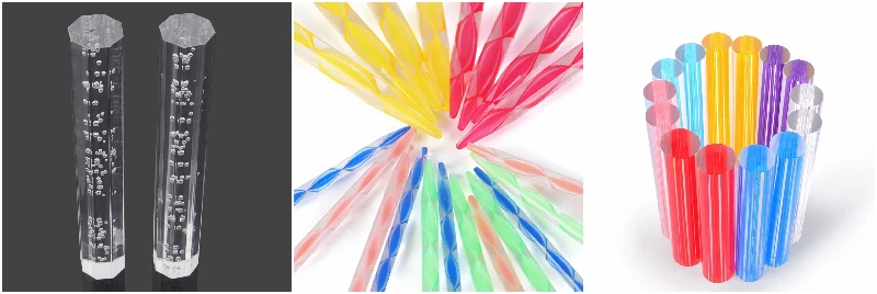 Bubble Acrylic rod