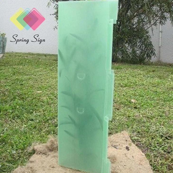Green Clear Corflute Sheet For Tree Guard Corrugated Sheet
