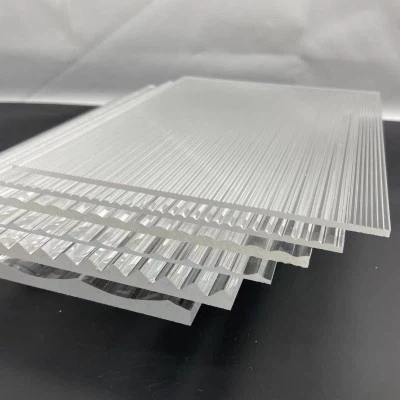 Clear Fluted Acrylic Sheet