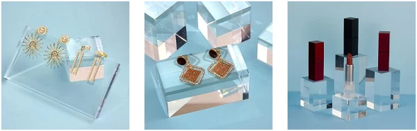 transparent acrylic display block application transparent acrylic display block application